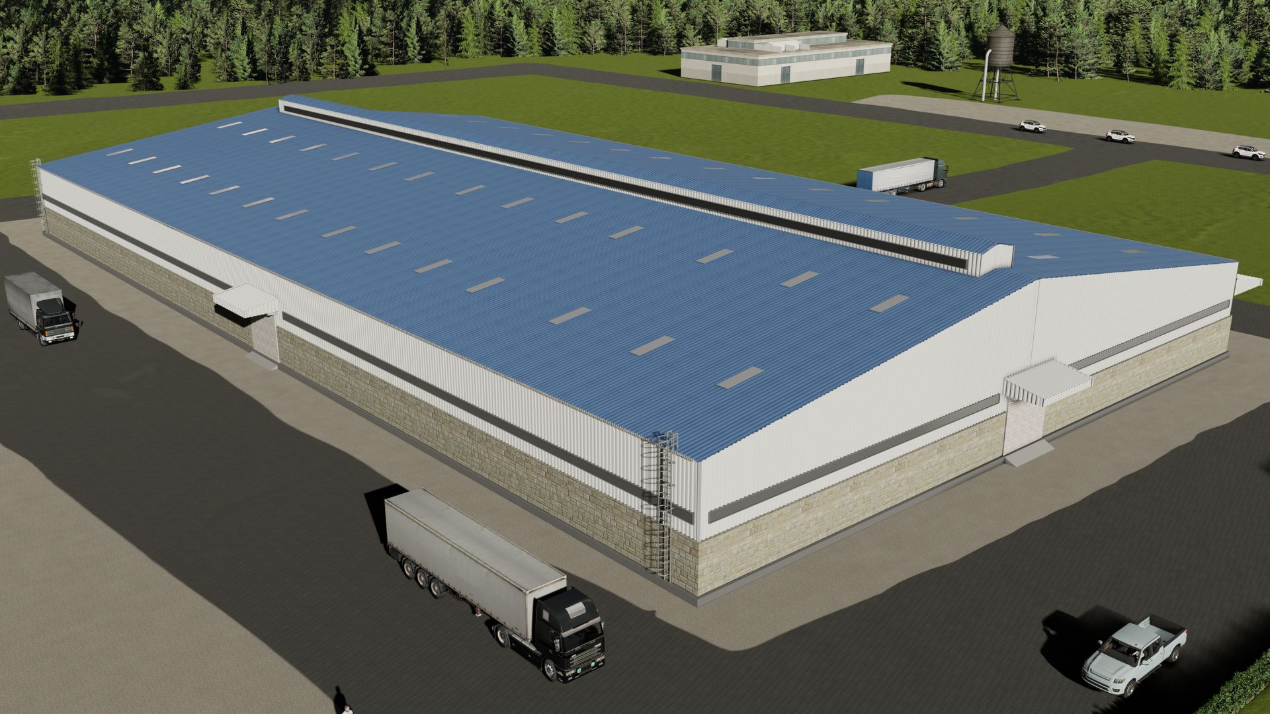 detailed peb design - shed for B. Corp. Near Surat - Designed at ShreeSES